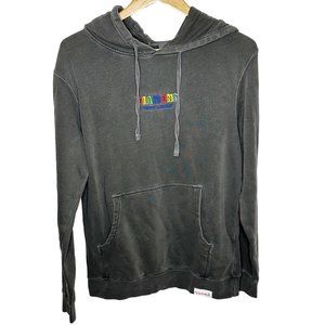 Diamond Supply Company Men's Small Gray Long Sleeve Cotton Blend Hooded Sweatshi